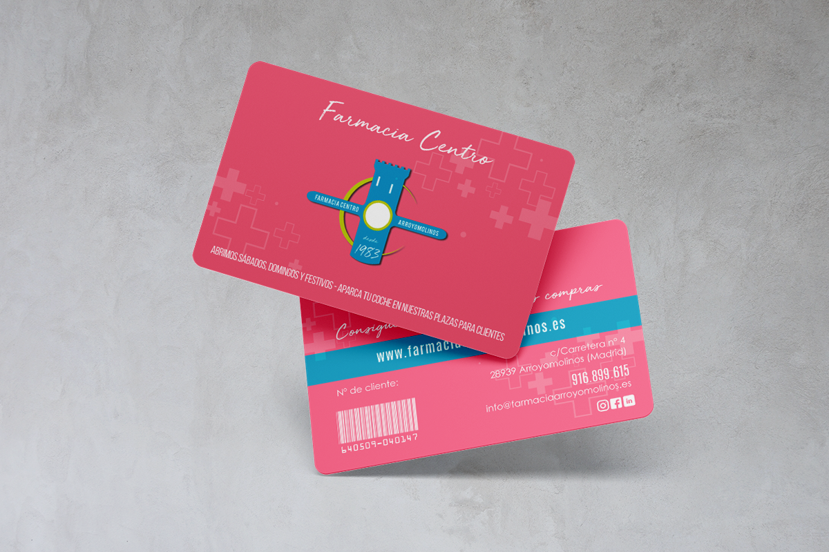 Diseño de tarjetas de fidelización para clientes